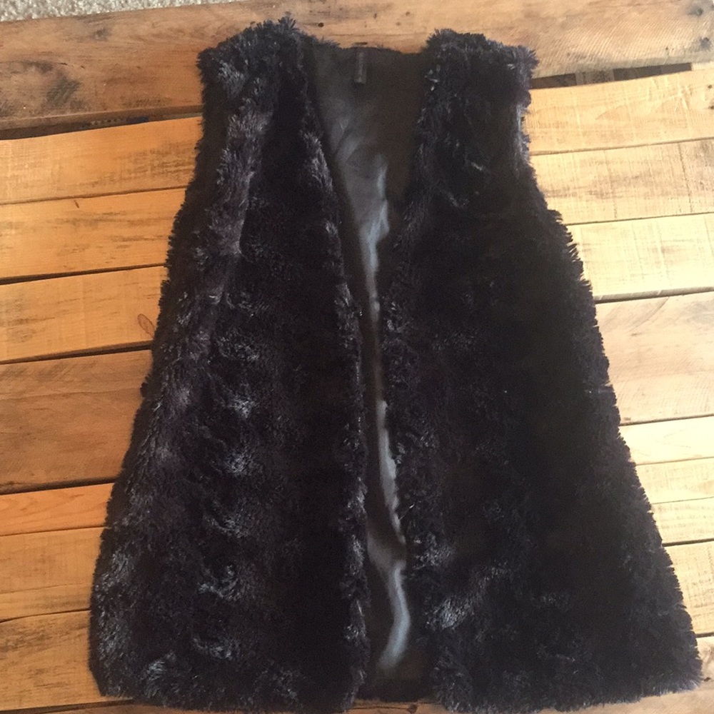 Faux fur vest